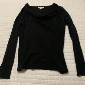 NEW YORK & COMPANY Ny&c Black Scoop-neck Sweater